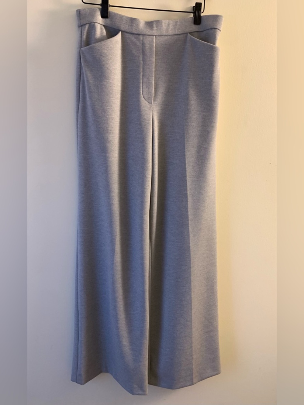Theory Women’s 8 Wide Leg Trouser Dress Pants Gray Comfy Stylish Business